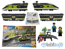 LEGO® Railway 60337 TRAIN RC POWERED UP SET Passenger Train Locomotive Wagon Station CLOSED