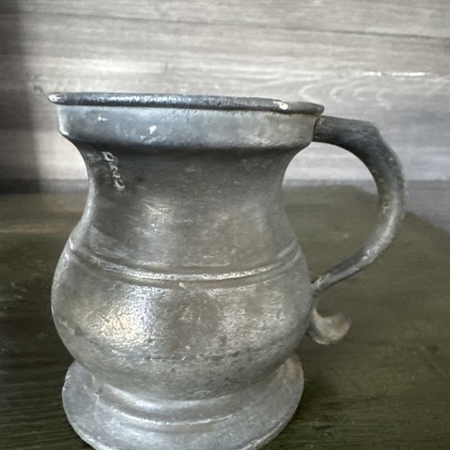 Antique pewter gill - antique,