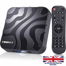 T95 MAX Android 12 TV Box 16/32/64GB Quad Core HD 6K HDMI WIFI Media Player UK
