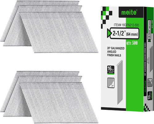 Gauge finish nails - finish, 2-1/2