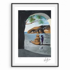 Salvador Dali Signed- Mysterious Mouth Appearing in the Back of My Nurse -Cert 