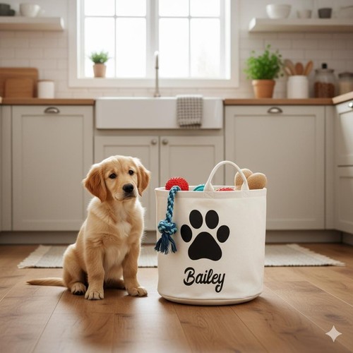 Dog toy box - dog, custom