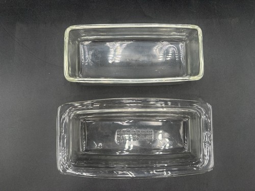 Vtg pyrex clear glass - pyrex,