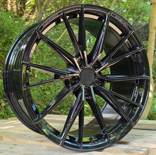Black rx7 alloy wheels - black, x4