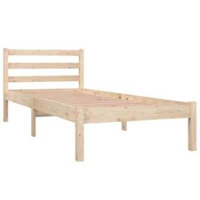 Bed Frame Bedroom Bedstead Bed Base Mattress Foundation Solid Wood Pine vidaXL