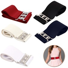 Classic Nurse Belt Vintage Retro Elastic Wide Stretch Waistband Women Ladies