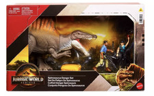 Jurassic World Rebirth Spinosaurus Danger Set Zora Bennet Henry Loomis Exclusive