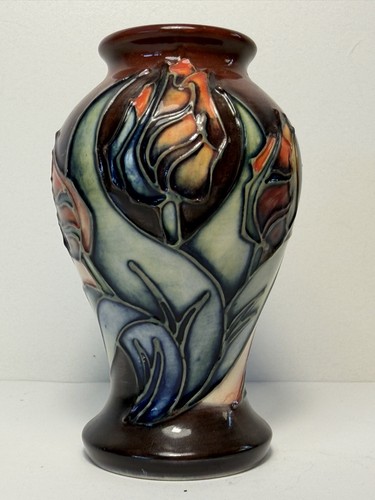 Moorcroft red tulip vase - moorcroft,