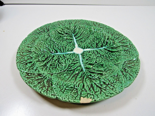 Vintage cabbage ware leaf - vintage,
