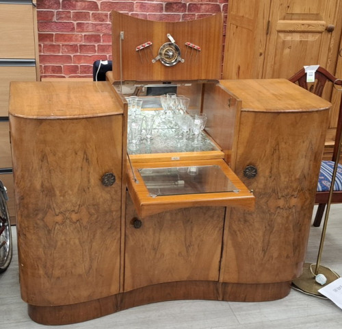 Vintage walnut pull down - vintage, pull-down