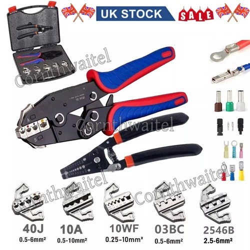 Ratchet crimper plier - 9", cable