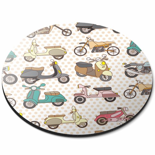 Round mouse mat - -, scooter