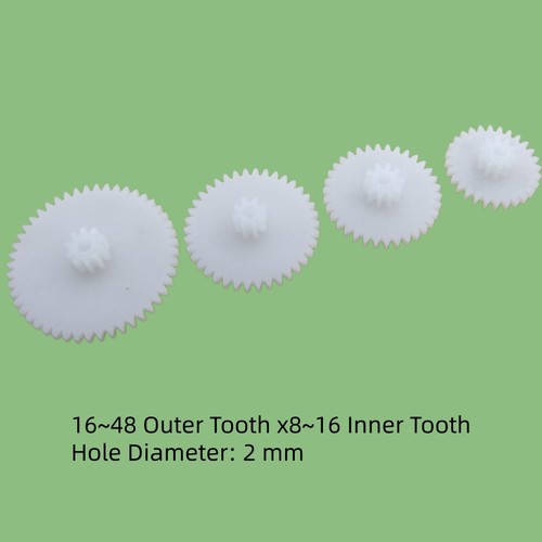 Teeth plastic gears - 16~48,