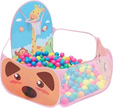 Petyoung Kids Ball Pit, Folding Pop Up Childrens Ball Pits Tent for Toddlers wi