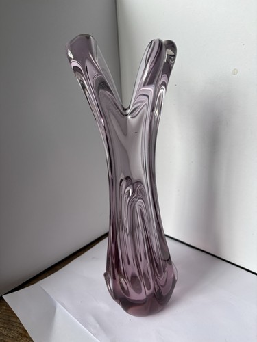 1960s translucent purple vase - 1960s,