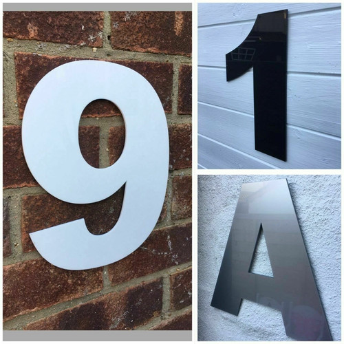 Large modern house - large, numbers