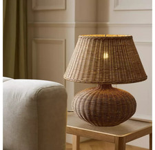 Habitat XL Wicker Table Lamp