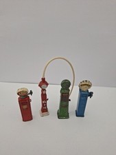 Vintage Diecast Petrol Pumps x4.         p3