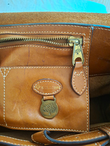 Mulberry brown leather - leather, holdall