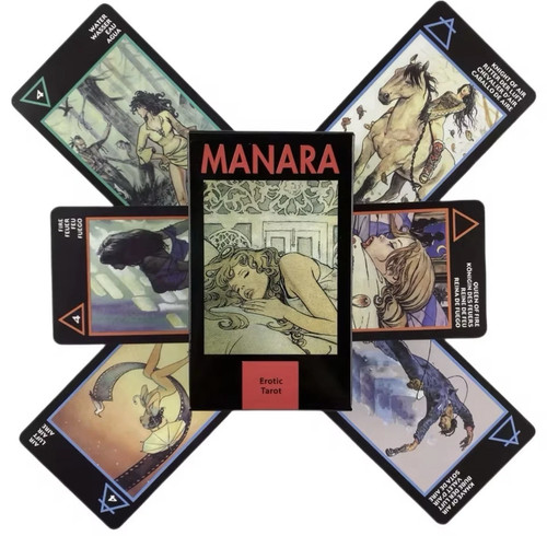 Manara erotic tarot deck cards - manara,