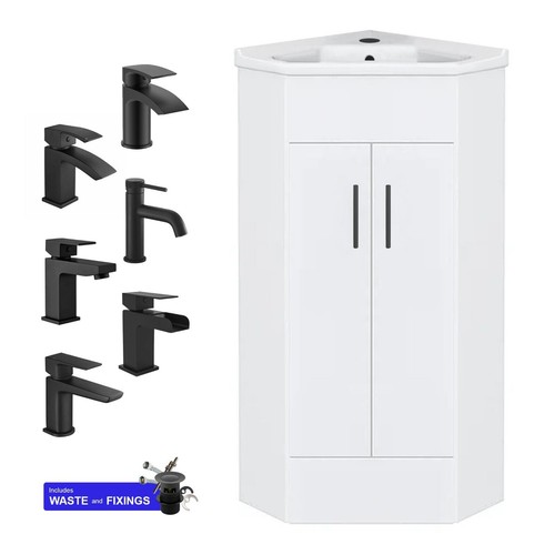 Bathroom corner vanity unit - bathroom,