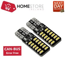 T10 W5W 24 LED SMD Canbus Error Free 6000k HID Bright White Bulbs Parking Lights