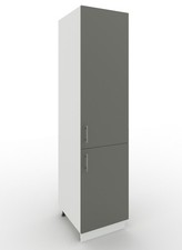 JD Greta Adjustable Kitchen Tall Larder Unit 500mm Storage Cabinet – Grey Matt