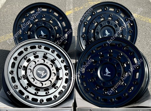 Black alloy wheels fit - 18",