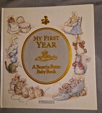 Vintage Beatrix Potter BABY BOOK My First Year 1987
