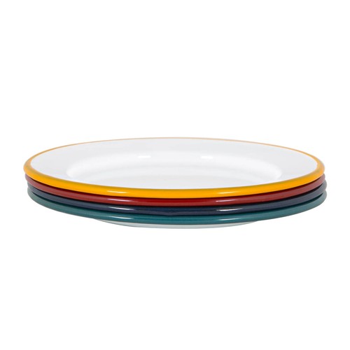 White enamel side - side,