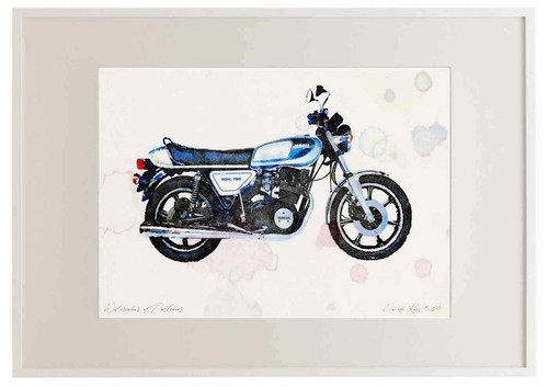 Photo frame yamaha xs750 - a3,