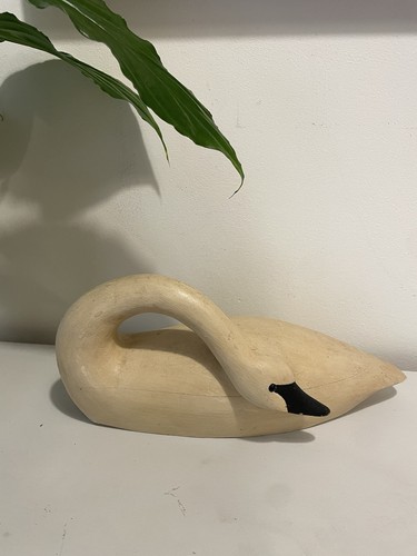 Vintage decoy swan folk art - vintage,
