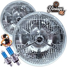 Range Rover Classic Mk1 P700 7" Sealed Beam Halogen Conversion H4 Headlights