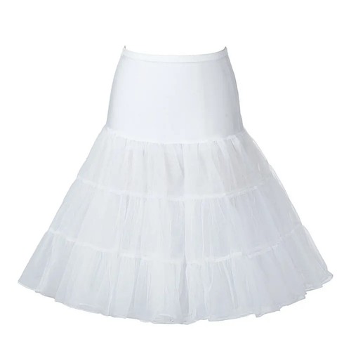 White layered tulle - white,