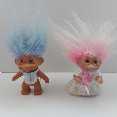 Vintage baby trolls pink - trolls, blue
