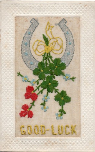 Ww1 patriotic embroidered silk - patriotic,