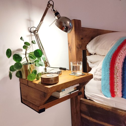 Floating bedside table wall - floating, table,