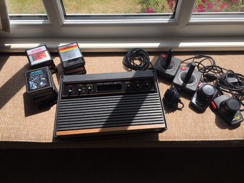 Vintage atari 2600 console - vintage,