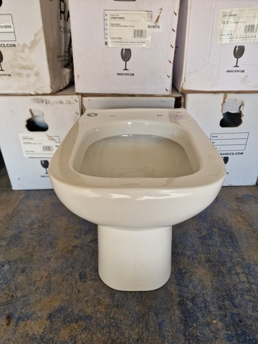 Back wall toilet pan - back, to