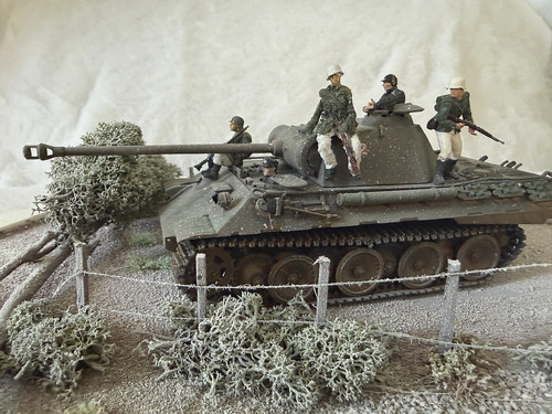 Panther tank winter commander - tank, winter,