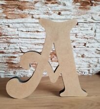 Free Standing Option Wooden MDF Letters 12mm Thick! 5 Heights Victorian Font
