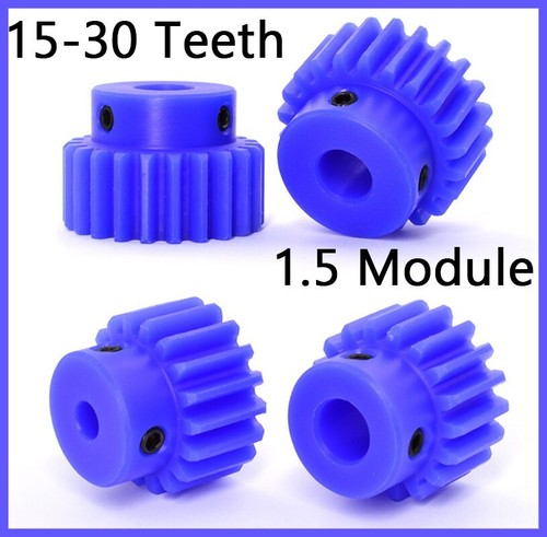 Blue nylon spur gears - nylon,