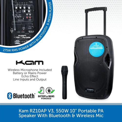 Kam rz10ap 550w - 10",