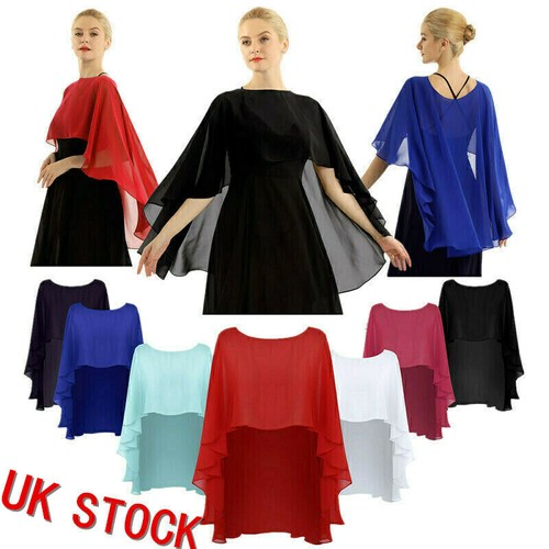 Women chiffon capes wedding - chiffon,