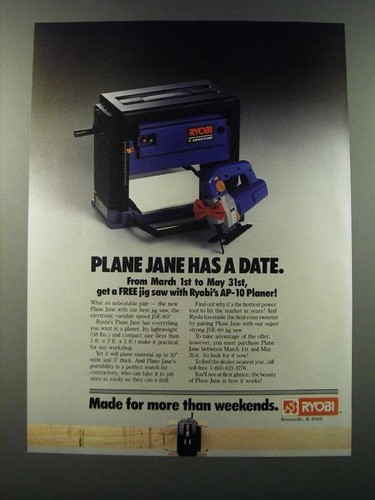 1986 ryobi planer and - ap-10,