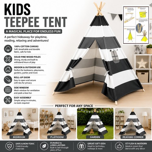 Kids teepee tent person - kids,
