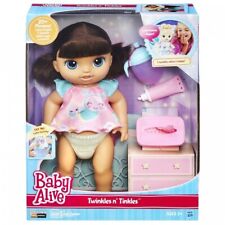 Baby Alive Twinkles N' Tinkles (Brunette) Doll Interactive Speaks English & S...