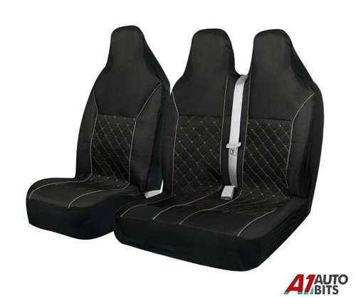 Black quilted grey piping 1 - grey, 2+1