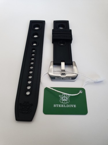 Steeldive 20mm black auto - steeldive,