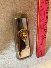 Vintage Soviet CCCP KGB Shield Chrome Finish - Lenin on Cap - Good Cond